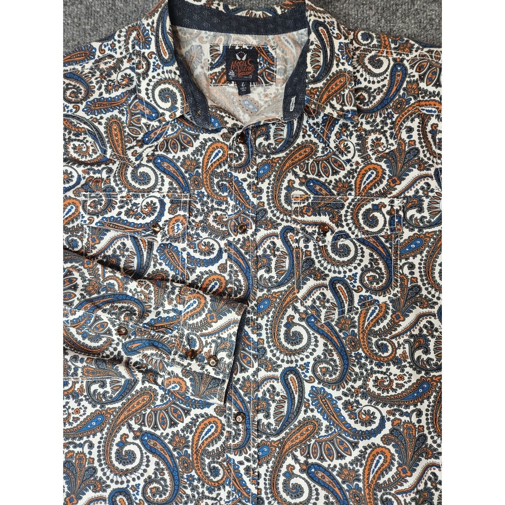 Moonshine Spirit Mens Pearlsnap Longsleeve Shir Size Large Brad Paisley Western
